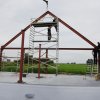 Staalconstructie in uitvoering